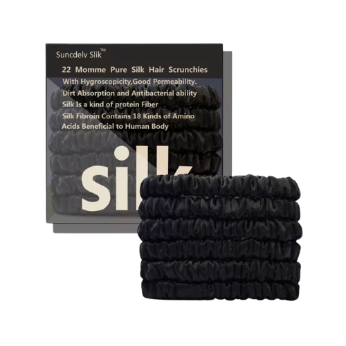 100% Pure Silk Crunchies 6pcs